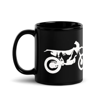 Mountain Ride Black Mug