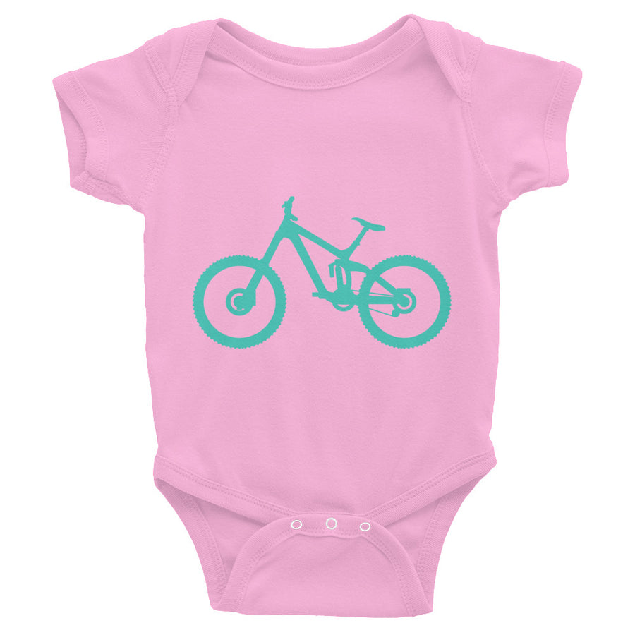 Teal Bike Infant Bodysuit