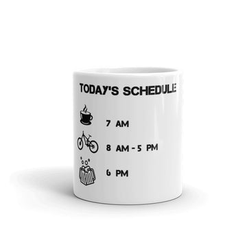 Today's Schedule Bike Ride Mug